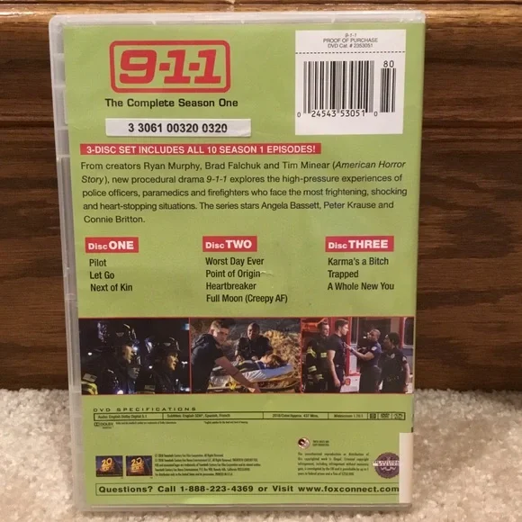 9-1-1 Season One DVD - Picture 2 of 4